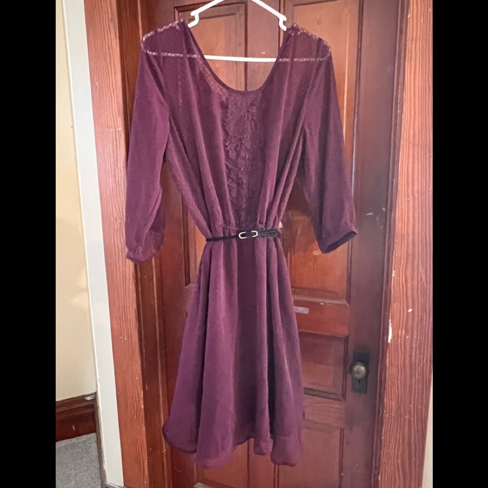 Maurices - longsleeved dress – plum - XL